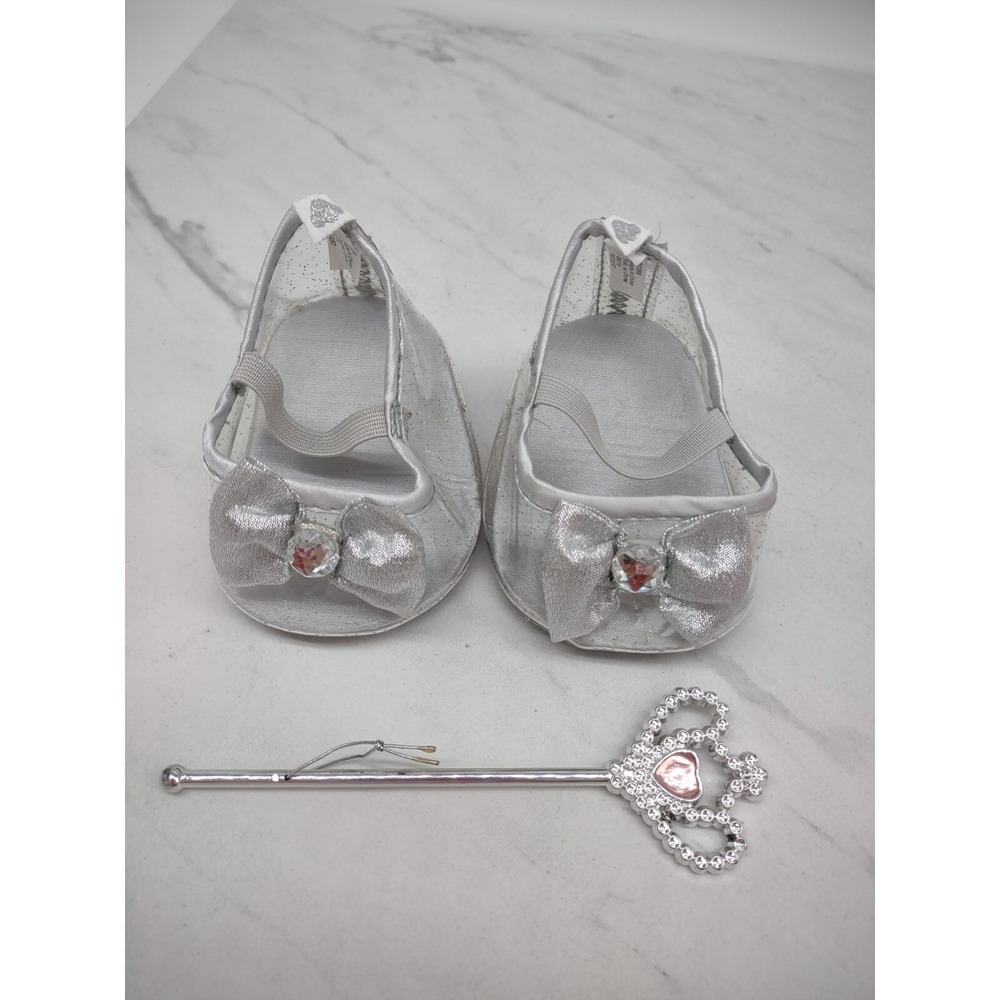 Build A Bear Pink Floral One Shoulder Princess Dress Shoes Wand Panties BAB - Picture 5 of 8